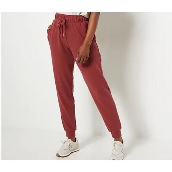 Koolaburra by UGG Sweater Knit Jogger Pants Cabernet Size XS - Picture 1 of 2